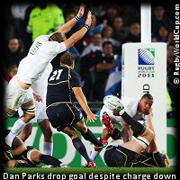 England v Scotland Dan Parks drop goal 